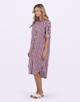 leoni-chelsey-stripe-dress-choc-stripe-womens-clothing