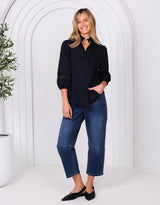 leoni-gabrielle-cotton-blouse-navy-womens-clothing