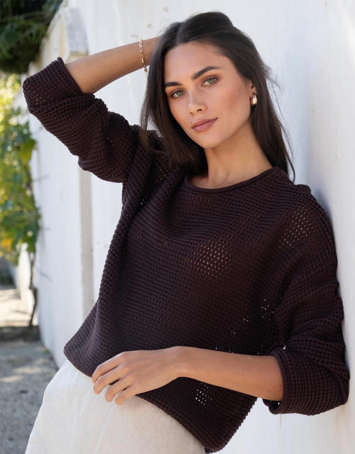 reunion-label-dawn-crochet-knit-jumper-chocolate-womens-clothing