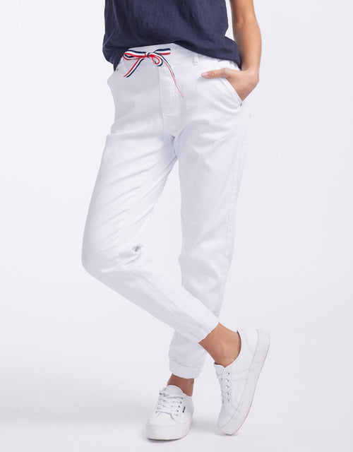 Saint Rose - Libby Jogger - White - White & Co Living Jeans