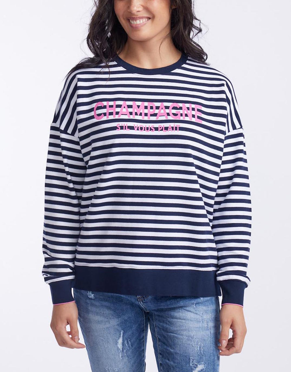 threadz-champagne-stripe-sweatshirt-navy-white-womens-clothing