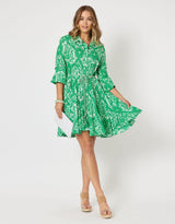 Threadz - Hola Dress - Green - paulaglazebrook Dresses