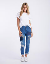 Threadz - Sofia Patch Jeans - Denim - paulaglazebrook Pants