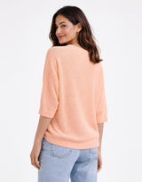 urban-luxury-honeycomb-sweat-peach-womens-clothing