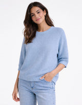 urban-luxury-honeycomb-sweat-sky-womens-clothing