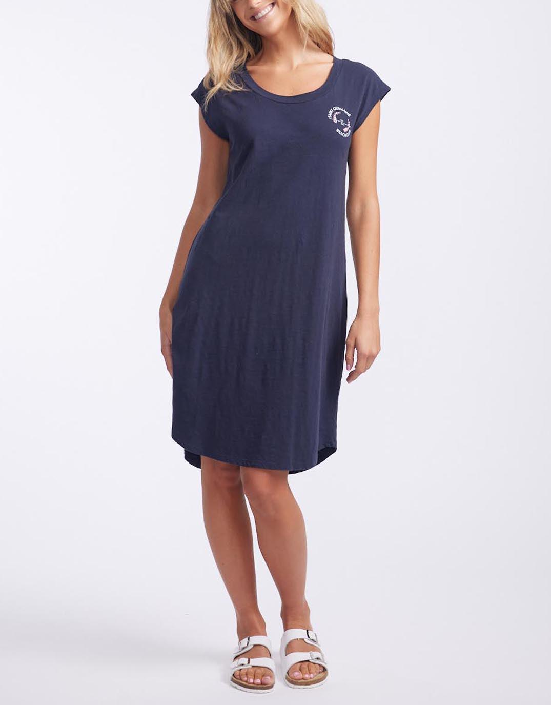 paulaglazebrook. - Beach Club Dress - Navy - paulaglazebrook Dresses