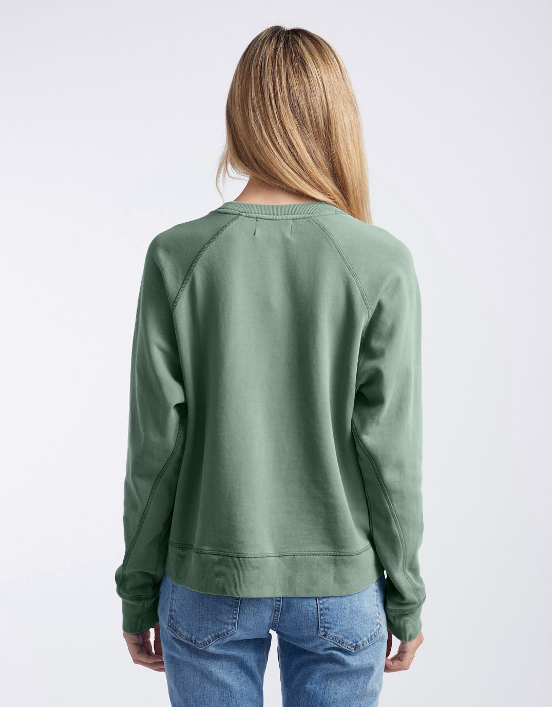 Bisou Paris Sweat - Washed Sage/Pink