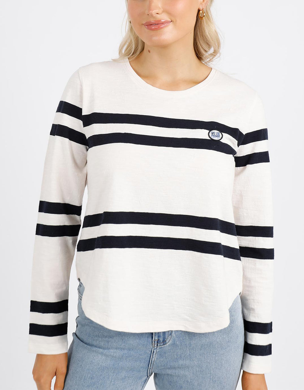 White & Co. | Elm Clothing | Allegra Long Sleeve Tee - Vintage White | Women's Long Sleeve T-shirt