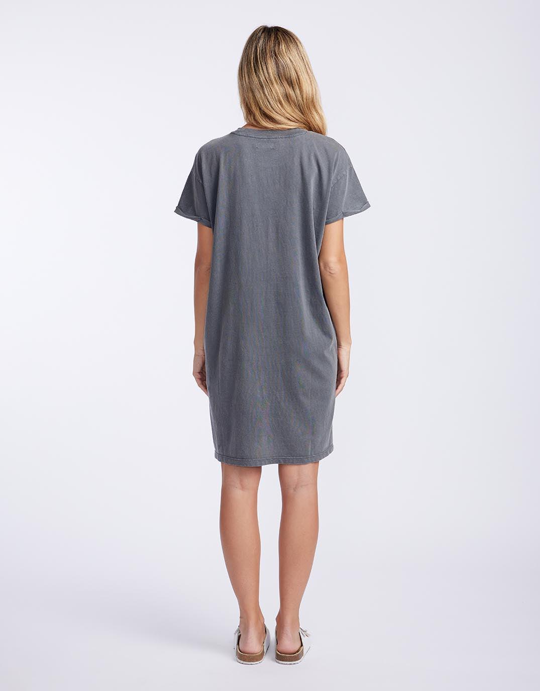 paulaglazebrook. - Le Soleil Boyfriend Tee Dress - Charcoal - paulaglazebrook Dresses