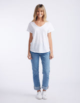 paulaglazebrook. - Original V Neck T-Shirt - White - paulaglazebrook Tops