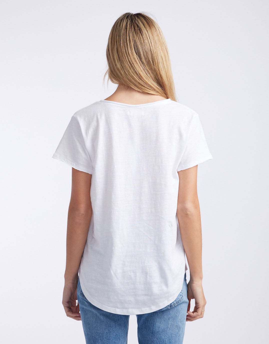 paulaglazebrook. - Original V Neck T-Shirt - White - paulaglazebrook Tops