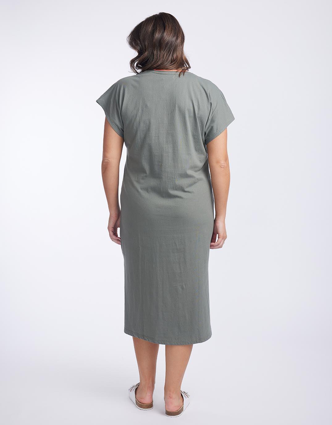 White & Co. - St. Lucia T-Shirt Dress - Khaki - White & Co Living Dresses