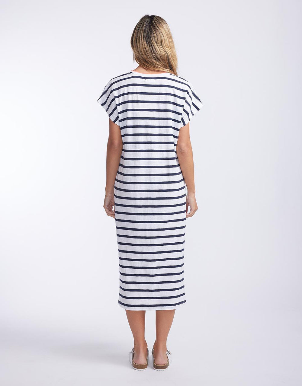 Buy St. Lucia T-Shirt Dress - Navy/White Stripe White & Co. for