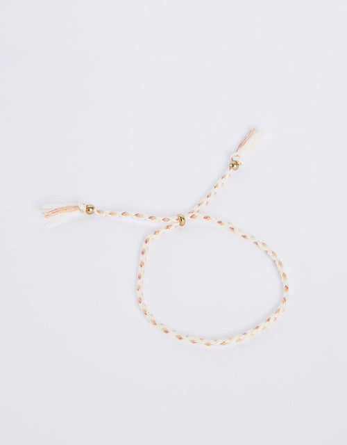 White & Co. - Thin Braided Bracelet - Neutral - White & Co Living Accessories
