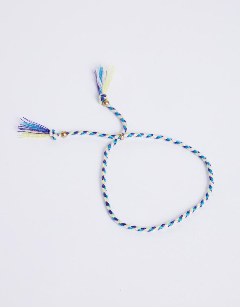 White & Co. - Thin Braided Bracelet - Purple - White & Co Living Accessories