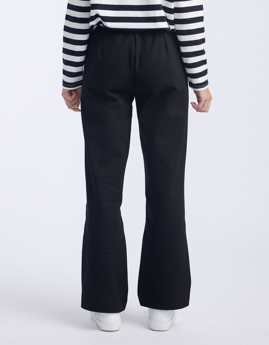 Timeless Straight Leg Ponti Pant - Black On Black