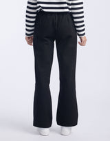 Timeless Straight Leg Ponti Pant - Black On Black