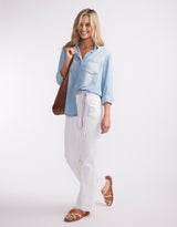 Ava Vintage Shirt - Light Wash