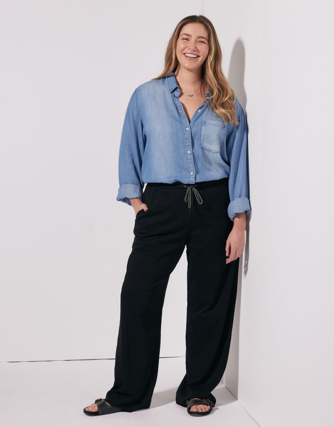 Ava Vintage Shirt - Denim
