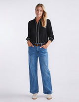 white-co-charlize-drape-shirt-blackwhite-piping-womens-clothing
