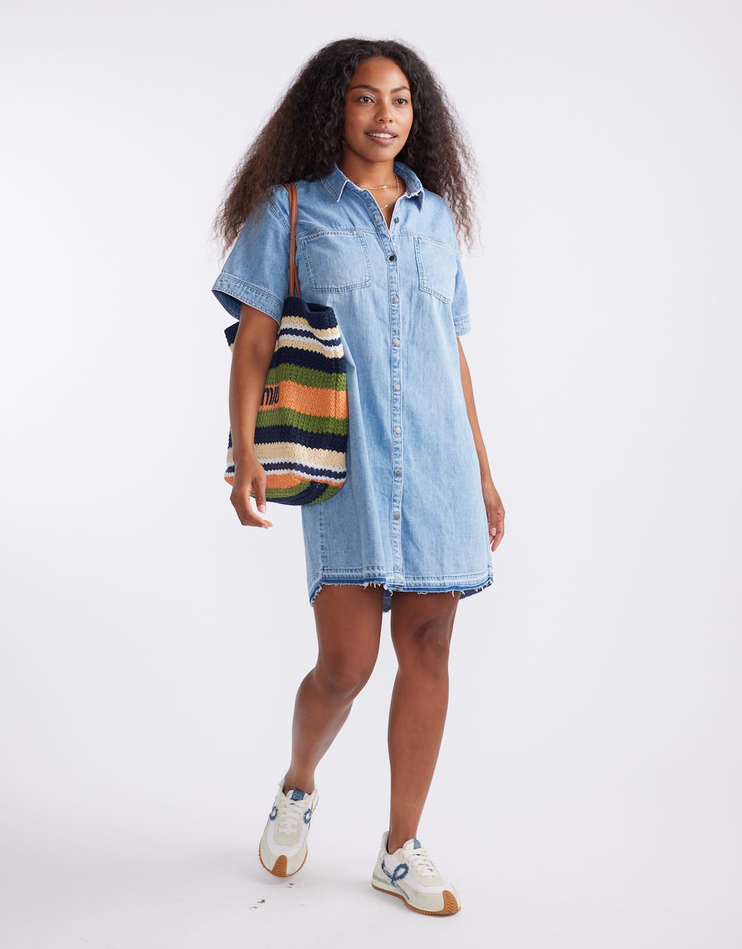 Buy Claudia Denim Dress - Mid Wash White & Co. for Sale Online United  States