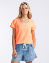Club Tropez Round Neck Tee - Citrus