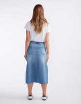 white-co-elka-denim-skirt-mid-wash-womens-clothing