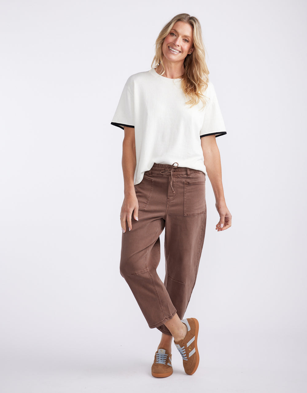 Frenchie Cotton Cashmere Tee - White