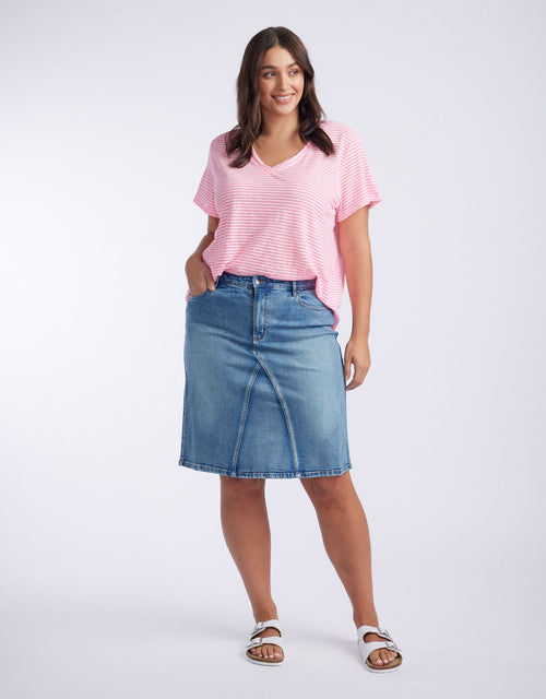 paulaglazebrook. - Harper Denim Skirt - Mid Wash - paulaglazebrook Skirts