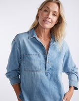 white-co-henley-claudia-shirt-mid-wash-womens-clothing