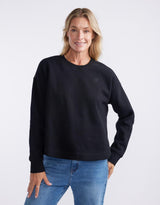 white-co-monogram-fleece-scoop-hem-sweat-black-womens-clothing