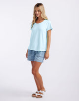 Original Round Neck T-Shirt - Ice Blue