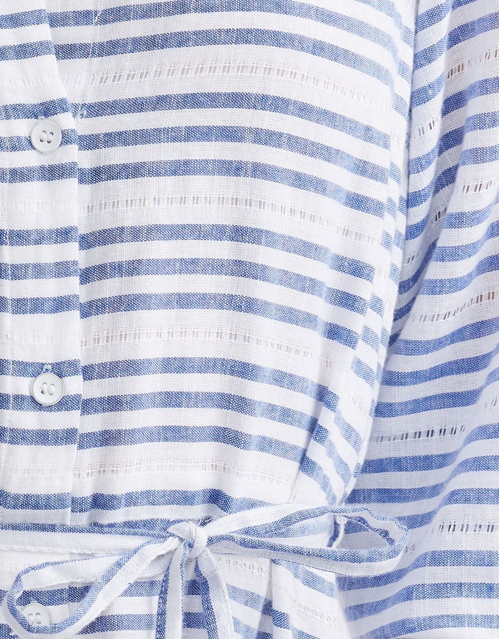 Palm Island Dress - Blue/White Stripe