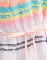 Palm Island Dress - Neon Rainbow