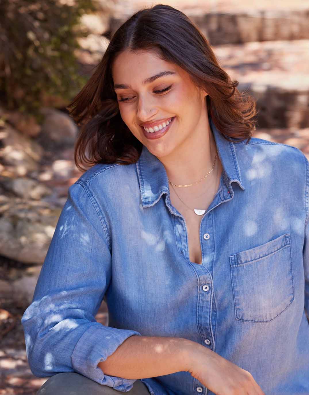 Ava Vintage Shirt - Denim