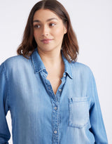 Ava Vintage Shirt - Denim
