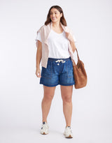 Coco Denim Short - Dark Wash