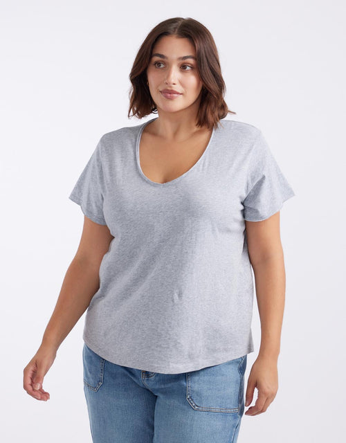 Original V Neck T-Shirt - Grey Marle