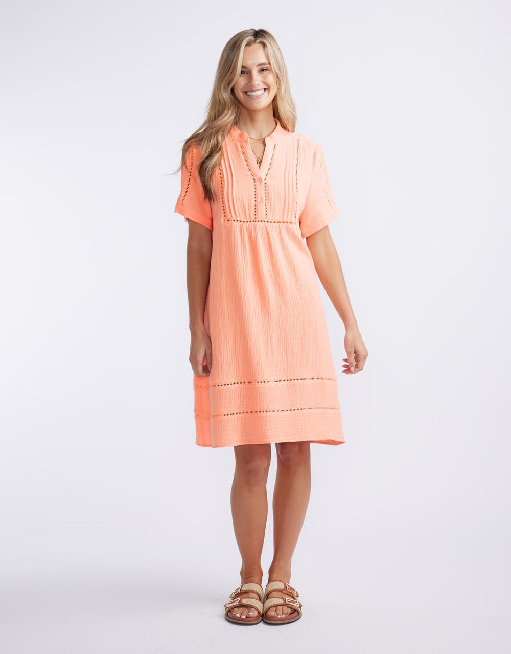Positano Dress - Sorbet Orange