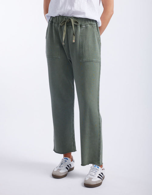 white-co-raw-edge-lounge-pant-washed-khaki-womens-clothing