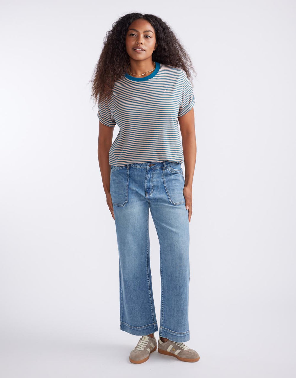 white-co-relaxed-tee-teal-peach-stripe-womens-clothing