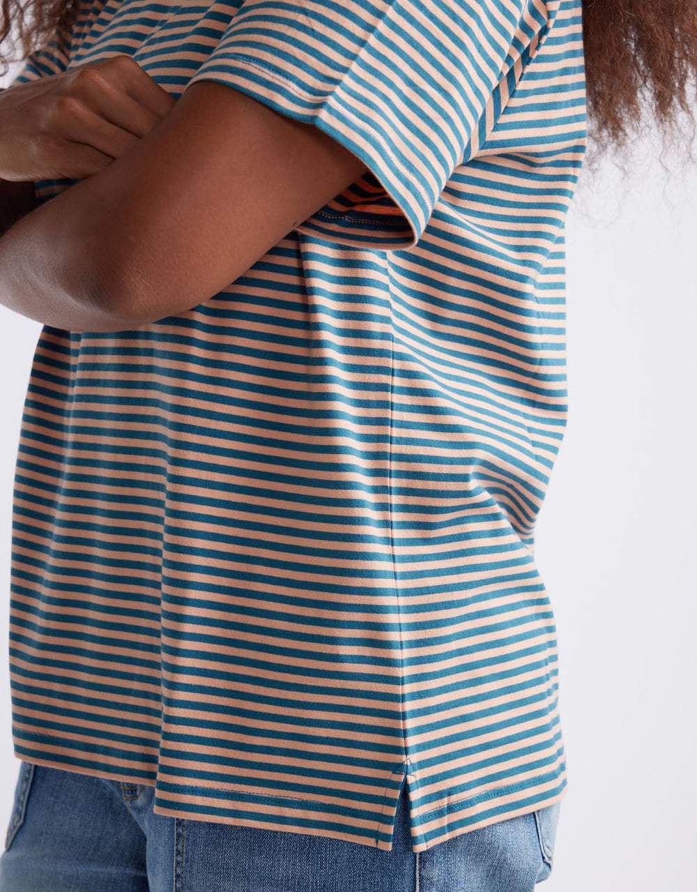 white-co-relaxed-tee-teal-peach-stripe-womens-clothing