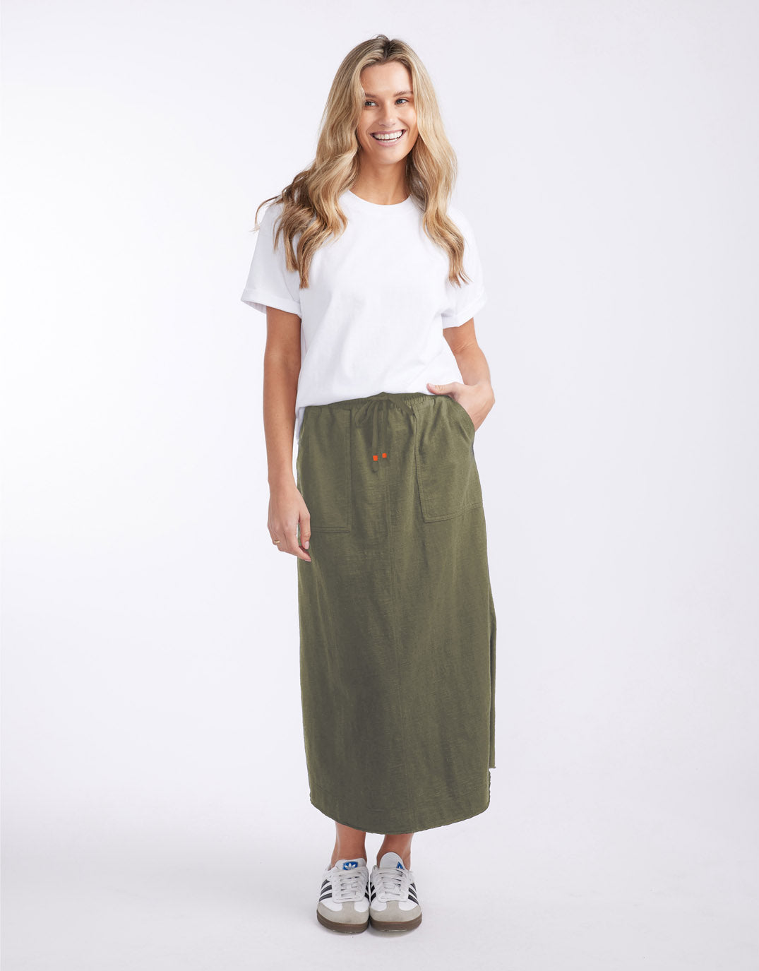white-co-signature-midi-skirt-khaki-womens-clothing