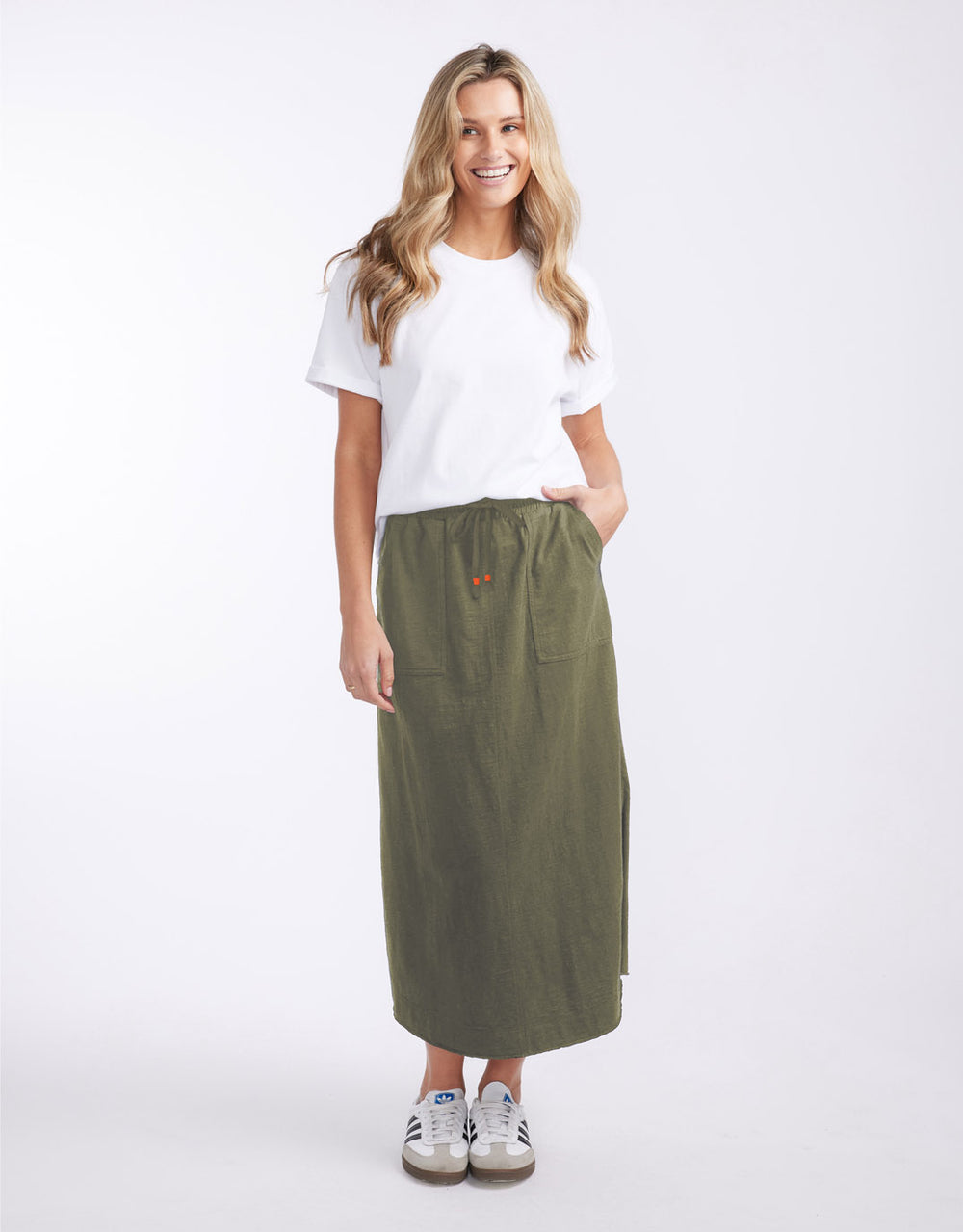 white-co-signature-midi-skirt-khaki-womens-clothing