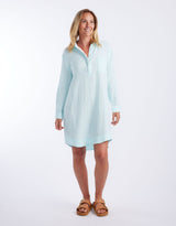 St Barts Dress - Seaglass / Ice Pink