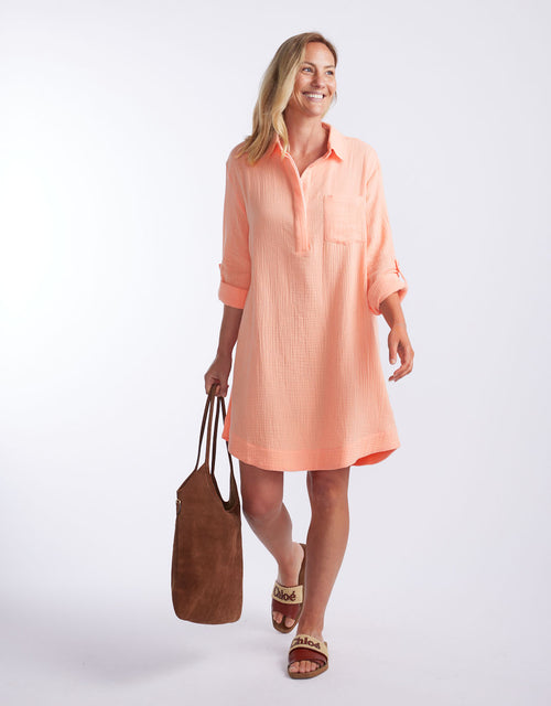 white-co-st-barts-dress-sorbet-orange-ice-pink-womens-clothing