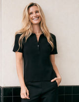 The Classic Rib Top - Black