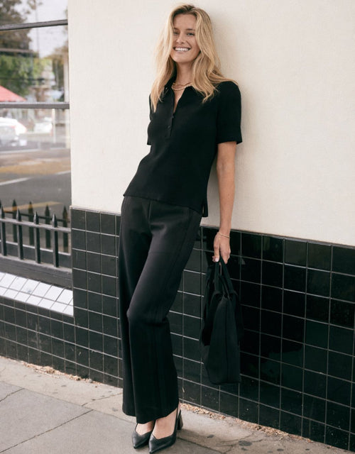 The Classic Rib Top - Black