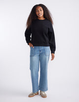 white-co-the-lounger-crew-black-womens-clothing