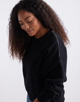 white-co-the-lounger-crew-black-womens-clothing